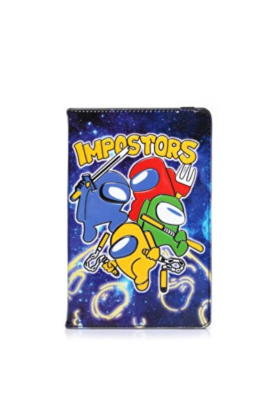 Huawei Mate Pad T10 - T10s Case Stand Embossed Picture Case