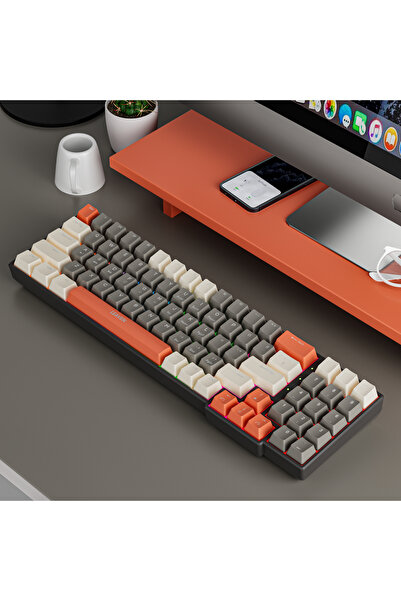 beboncool Leaven K780 Ayrılabilir Kablolu Rgb Hot Swap Antighosting Gamer Mek...