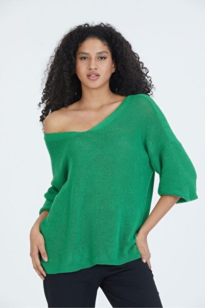 sumoda Women's Clothing Blouse Front Back V Neck Balloon Sleeve Thin Merceriz...