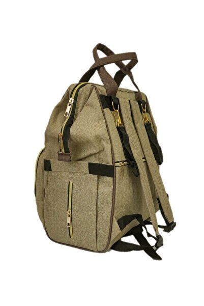 USF Baby Care Bag Luxury Mother Baby Care Backpack Tree Bird Pattern Beige Patterned