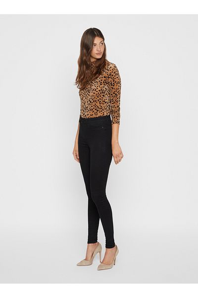 ButikDina Black Extra Skinny Jeans Trousers (No Fading Fabric)