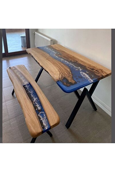 4K HOME DESİNG Metal Ayak Masa Ayağı Ahşap Kütük Masif Çalışma Yemek Mutfak O...