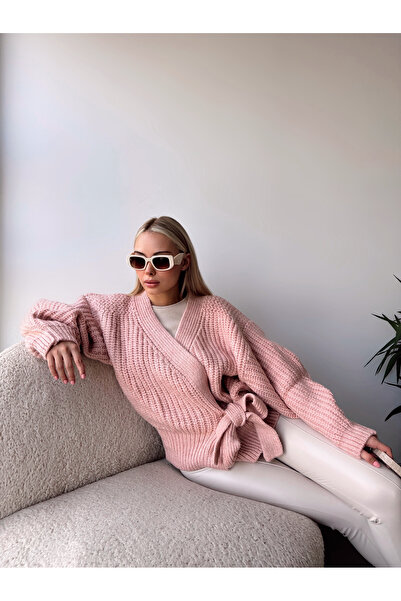 Undeka Store Women's Side Tie Oversize Cardigan