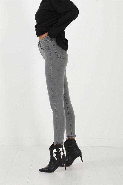 ButikDina Women's Lycra High Waist Skinny Jeans
