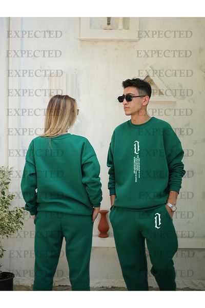 EXPECTED Unisex Green Lover Couple Combination Top and Bottom Σετ φόρμας - 3 χορδές