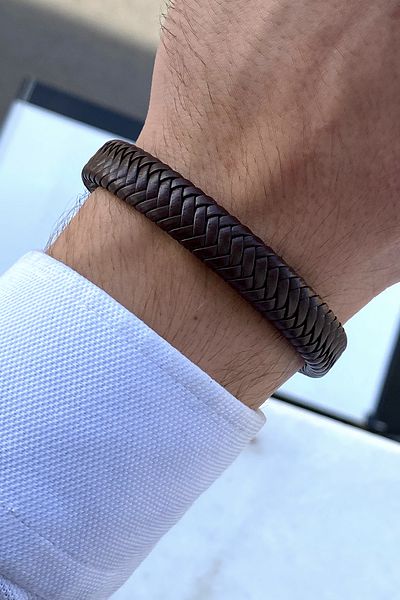 TAKIPORT Luxury Leather Men's Bracelet