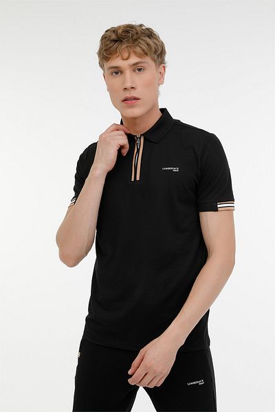lumberjack ML FRANKY 12BA-111 3PR Μαύρο ανδρικό κοντομάνικο μπλουζάκι