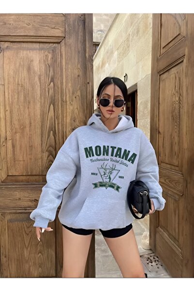 Garalio سويت شيرت بغطاء رأس وطبعة مونتانا