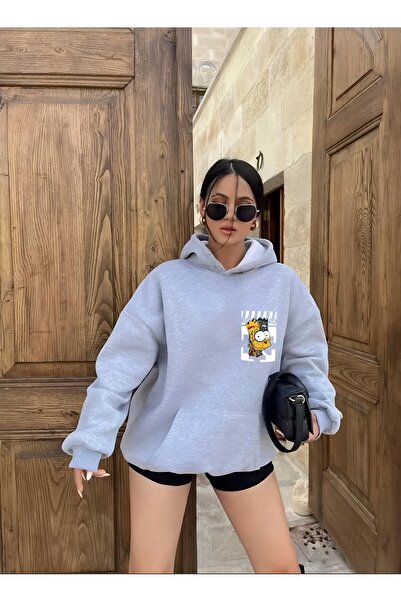 Garalio SIMPSON SWEATSHIRT CU GLUGĂ IMPRIMATĂ