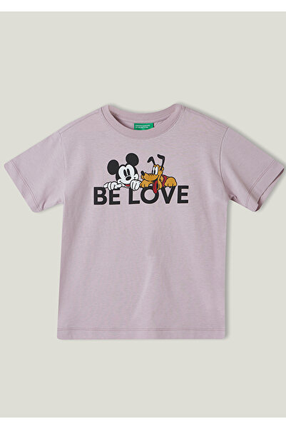 United Colors of Benetton تي شيرت للأولاد مطبوع عليه ديزني داستي روز