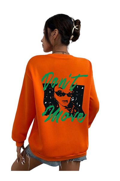 BENROMA Φούτερ Unisex με στάμπα DONT MORE