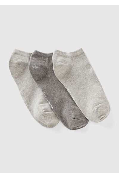 United Colors of Benetton Unisex Γκρι Σετ κάλτσες μποτάκια 3 τεμαχίων