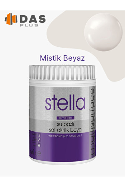 Stella Su Bazlı Saf Akrilik Boya Mistik Beyaz 1 Lt-