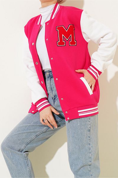 Bigdart 55386 College Jacket – Fuchsiová