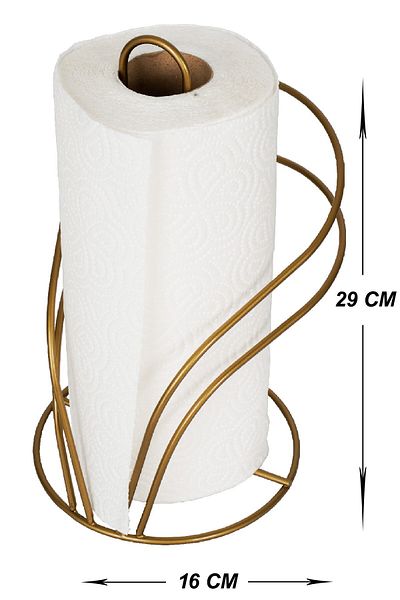 VENON HOME NAPKIN TOWEL HOLDER ROLL OYSTER GOLD