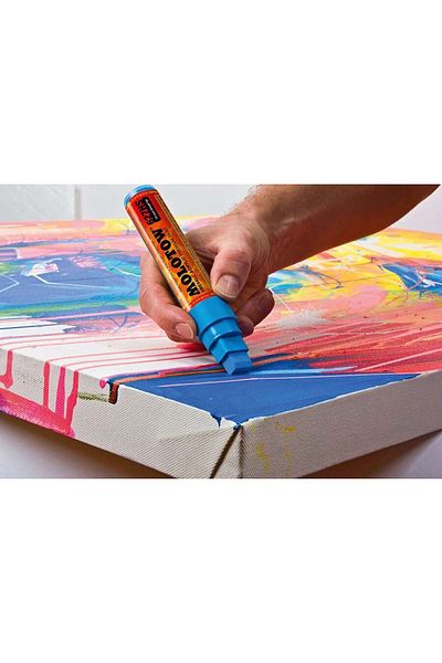 Molotow 627hs One4all Flat Tip Acrylic Marker Pen 15 Mm Signal Black 180