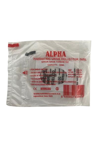 Alpha - Urine Bag Pediatric Girl - 25 Pieces