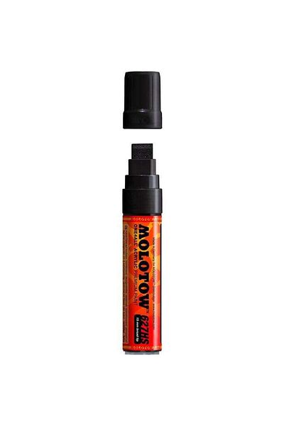 Molotow 627hs One4all Flat Tip Acrylic Marker Pen 15 Mm Signal Black 180
