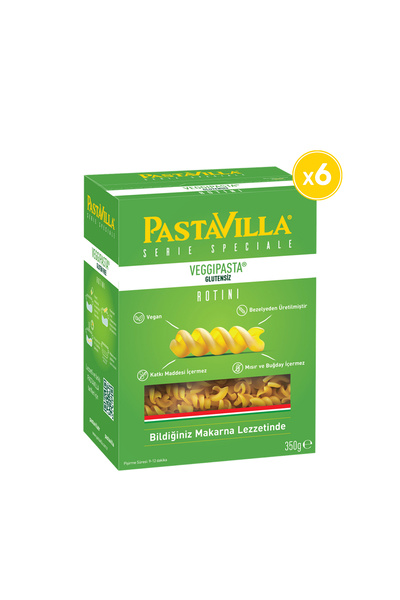 Pastavilla Veggi Glutensiz Makarna 350 Gr 6 Paket