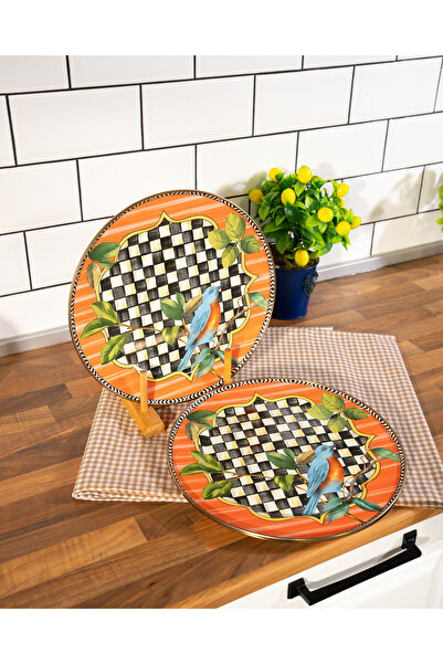 Miss Betty طبق تقديم المينا 2 قطعة بارادايس