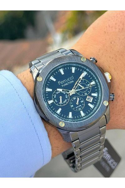 Ferrucci FRC.FT.1.189 Ferrucci Steel Cord Inner Gauges Active Function New Season Men's Wristwatch