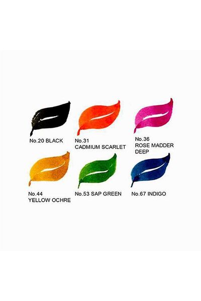 Zig Cambio Tambien Pen Brush Tip Pen Set of 6 B