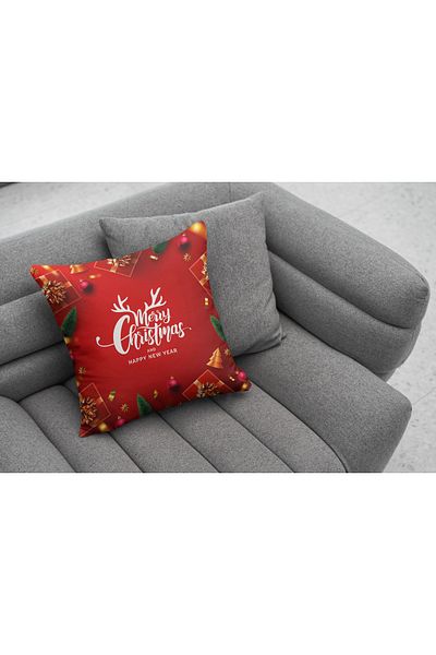 menesahome New Year's Patterned Pillowcase, Menesa Home New Year's Themed Throw Pillow