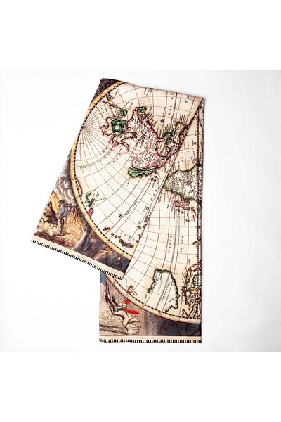 The Lucid Lab Antique World Map Polar TV Blanket