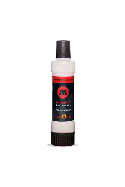 Molotow 862Ds Dripstick - Permanent Paint Rollerball, 3 mm Tip, 30 ml Signal White