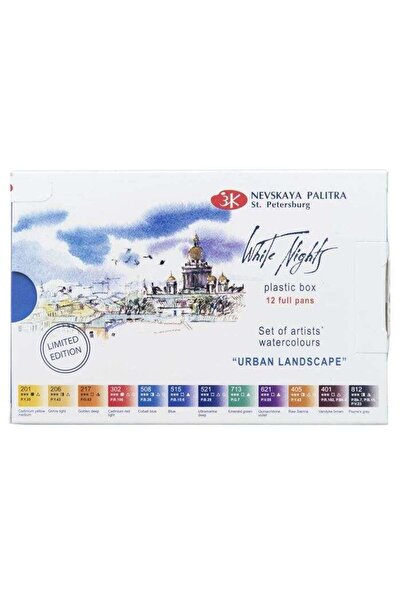 ST. PETERSBURG White Nights Extra-fine Tam Tablet Sulu Boya 2.5 ml 12’li Urba...
