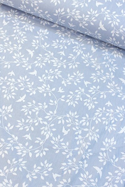 CAMELIA Mavi Martı Nevresimlik Poplin Kumaş