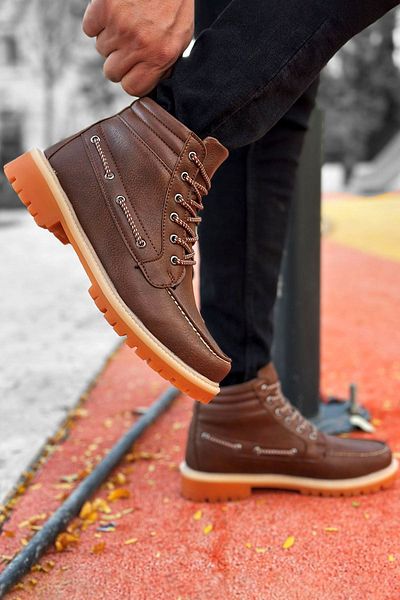 Deri De Luxe Ανδρικές μπότες Suede