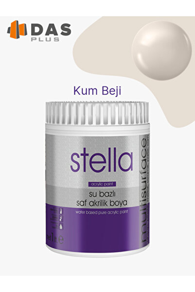 Stella SU BAZLI SAF AKRİLİK BOYA KUM BEJİ 1 LT.