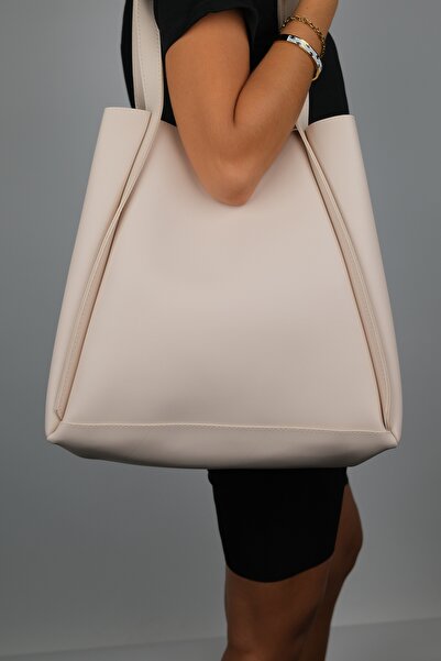 LuviShoes KLOS Beige Women's Shoulder Bag