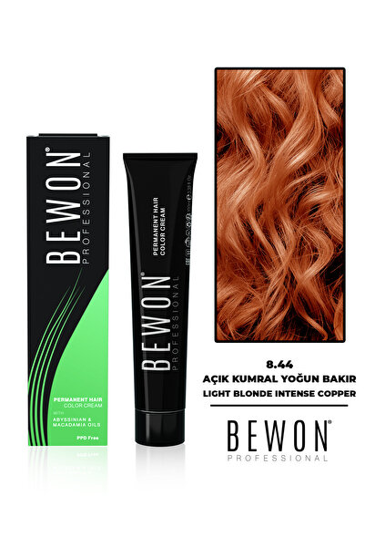 BEWON Saç Boyası - Açık Kumral Yoğun Bakır 8.44