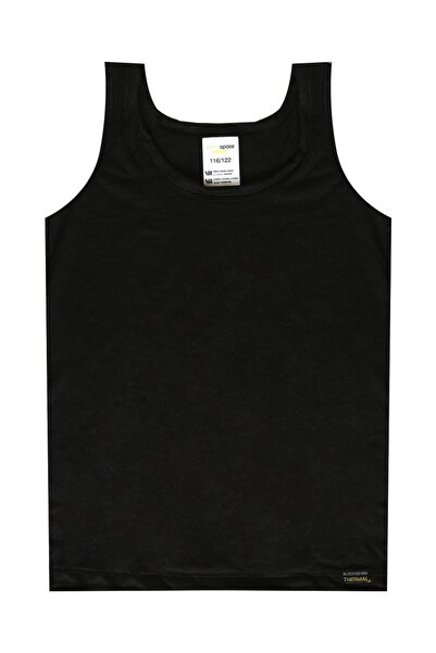 Blackspade Siyah Unisex Çocuk İç Giyim Atlet 42-9298-Termal Atl