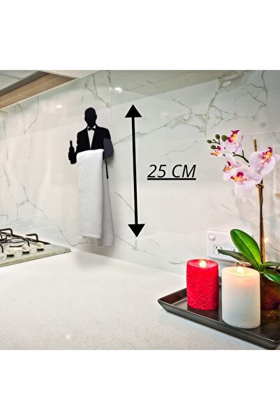 Resmo Garson Figürlü Havlu Kağıt Peçete Rulo Mutfak Askı Raf Asacağı Tuvalet Kağıdı Aparatı Wc