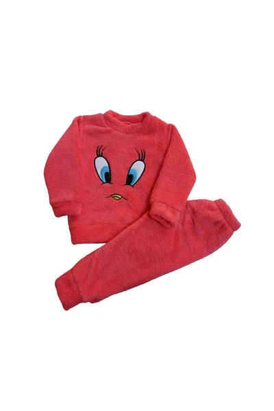 Eylül Bebe Set de pijamale cu model Tweety de pluș pentru copii