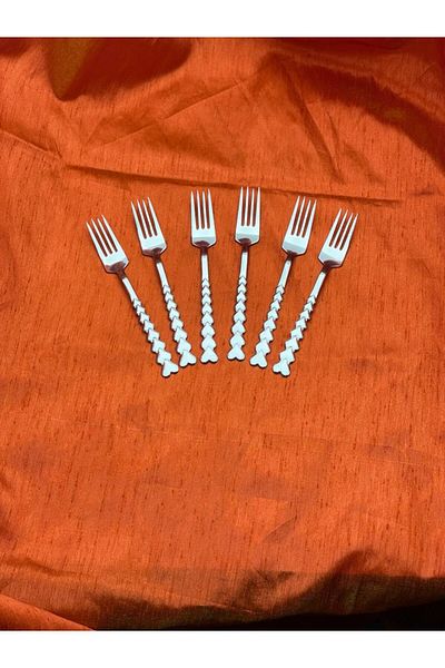 ARVEY 6 Pieces Sweet Heart Fork