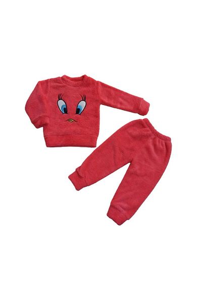 Eylül Bebe Set de pijamale cu model Tweety de pluș pentru copii