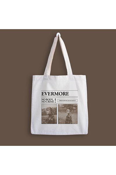 designedfy Geantă din pânză Taylor Swift Evermore 09
