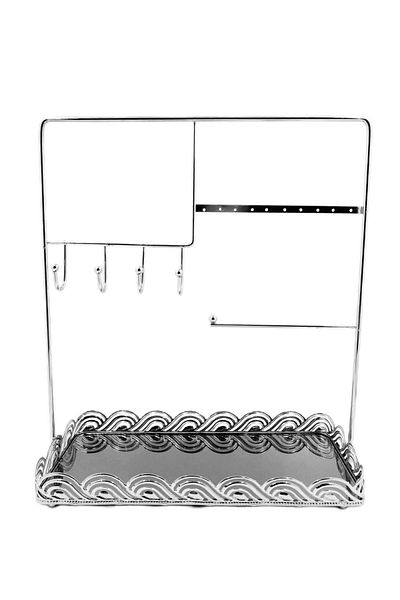 HELVACIOĞLU AKSESUAR Μονόστρωτο Συρμάτινο Κοσμήματα Organizer13*30*36 Ασημί