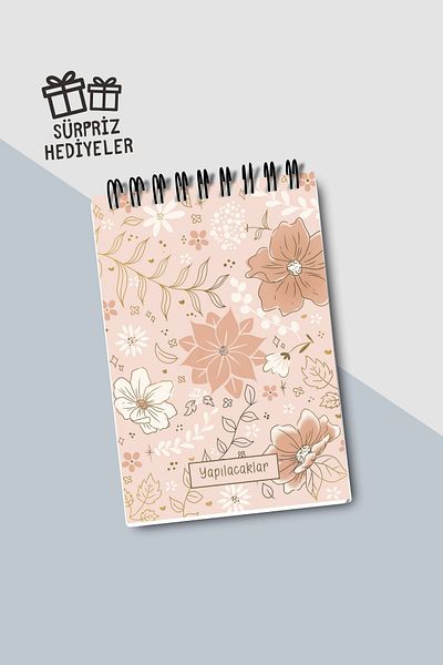 Eldesen Tasarım Do List A6 Notebook with Flexible Cardboard Cover, Mini Notebook