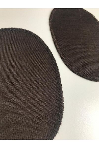 Self Casa Patch de reparare a genunchilor din bumbac pieptănat maro țesut cusut (2 buc) (16x11cm)