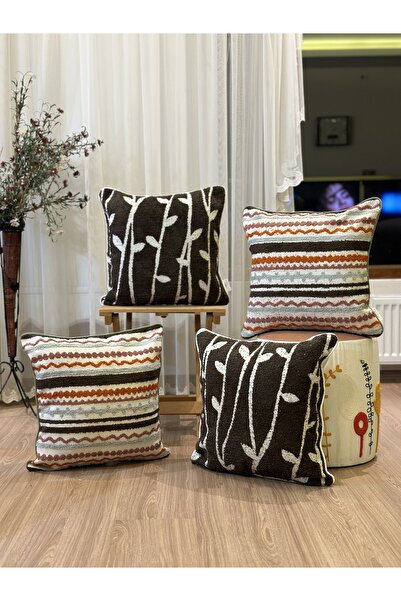 Ottoson dörtlü ÖZEL TASARIM BOHEM PUNCH İŞLEMELİ JAKARLI KIRLENT KILIFI