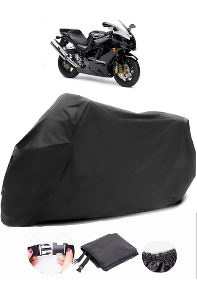 AutoEN Kawasaki ZX-12 R Black Motorcycle - Waterproof and Durable Fabric