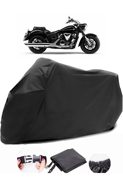 AutoEN Yamaha XVS 1300 A - Black Waterproof Motorcycle Fabric