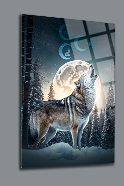 SRD Concept Bozkurt Üç Hilal 3 Cam Tablo-Bozkurt Cam Tablo-Üç Hilal Cam Tablo