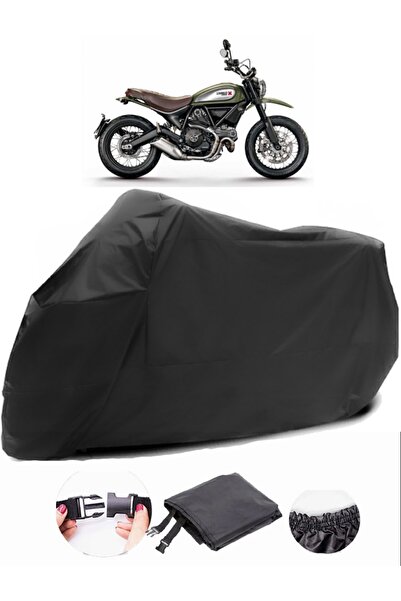 AutoEN Ducati Scrambler Urban Enduro Black Motorcycle Tarpaulin Waterproof Durable Fabric