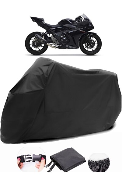 AutoEN Suzuki GSX-R 250 Black Motorcycle Tarpaulin Waterproof Durable Fabric